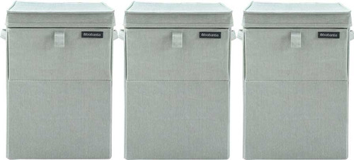 Brabantia 3 Laundry boxes 35L - Green Main Image