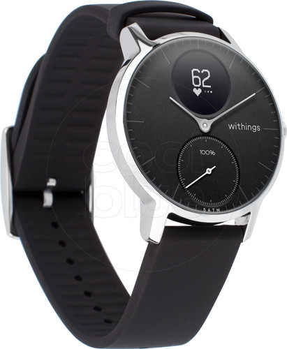 Withings Steel HR Zilver/Zwart 36 mm - Coolblue - Voor 23.59u, morgen in  huis
