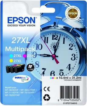 Epson 27XL Combo Pack 3-Kleuren C13T27154010 Main Image