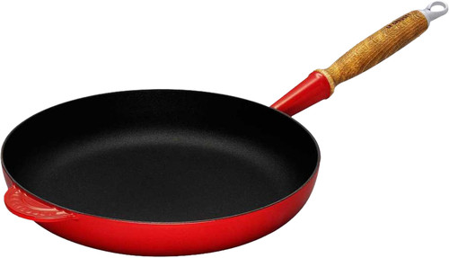 Le Creuset Gietijzeren Koekenpan 28 cm Kersenrood - - Voor 23.59u, morgen in huis