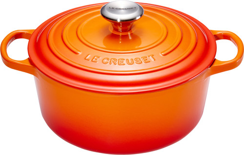 Le Creuset Casserole 26 cm Orange-red - Coolblue - Before 23:59, delivered tomorrow