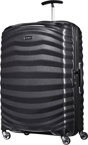 Terugbetaling Baleinwalvis houd er rekening mee dat Samsonite Lite-Shock Spinner 75cm Black - Coolblue - Voor 23.59u, morgen in  huis