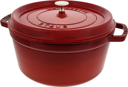 Verandering dictator vuurwerk Staub Ronde Stoof-/Braadpan 28 cm Kersenrood - Coolblue - Voor 23.59u,  morgen in huis