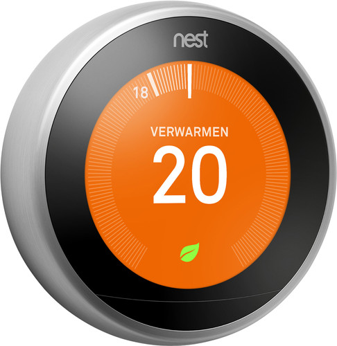 Google Nest Learning Thermostat V3 Premium Zilver Main Image