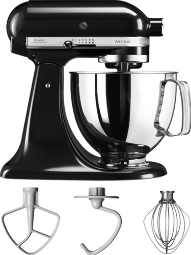 hestekræfter Marty Fielding ingeniørarbejde KitchenAid Artisan Mixer 5KSM125 Onyx Black - Coolblue - Before 23:59,  delivered tomorrow