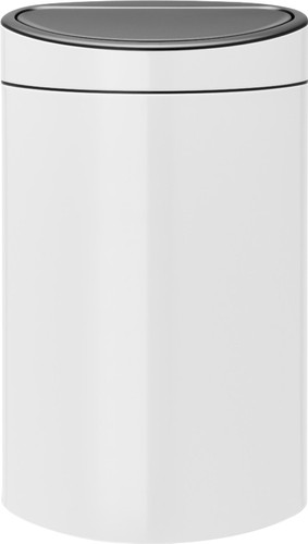 gemak Opknappen kathedraal Brabantia Touch Bin 40 Liter White - Coolblue - Voor 23.59u, morgen in huis
