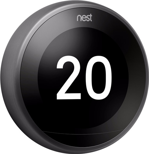 verdediging Mordrin piramide Google Nest Learning Thermostat V3 Premium Zwart - Coolblue - Voor 23.59u,  morgen in huis