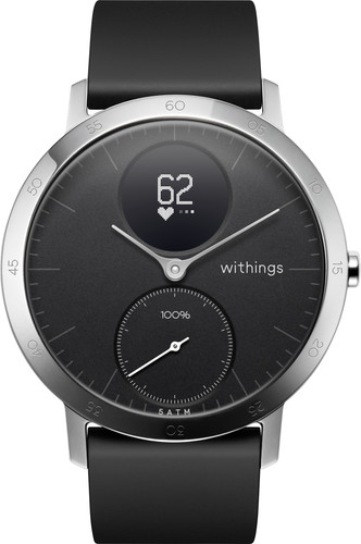 Withings Steel HR Zilver/Zwart 40 mm - Coolblue - Voor 23.59u, morgen in  huis