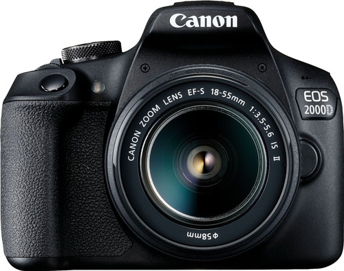 Canon EOS 2000D + 18-55mm IS II Coolblue - Voor 23.59u, morgen in