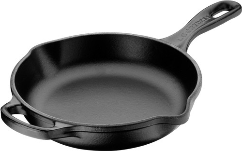 Gezamenlijk duizelig een miljoen Le Creuset Ronde Skillet Koekenpan 23 cm Mat Zwart - Pannen - Coolblue