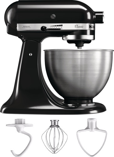 speelplaats documentaire frequentie KitchenAid Classic Mixer 5K45SSEOB Zwart - Coolblue - Voor 23.59u, morgen  in huis