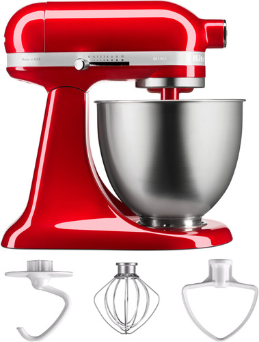 KitchenAid Artisan Mini Mixer 5KSM3311XECA Appelrood - - Voor morgen in huis