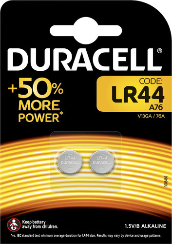 Duracell Specialty Lr44 Alkaline Button Cell Battery 1 5v 2pcs Coolblue Before 23 59 Delivered Tomorrow