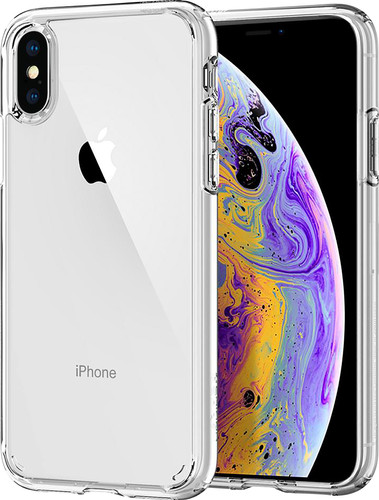 traagheid voorbeeld Automatisch Spigen Ultra Hybrid Apple iPhone Xs/X Back Cover Transparant - Coolblue -  Voor 23.59u, morgen in huis