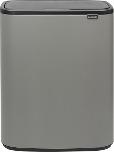 Laboratorium escaleren gevangenis Brabantia Bo Touch Bin 2 x 30 Liter Mineral Concrete Grey - Coolblue - Voor  23.59u, morgen in huis