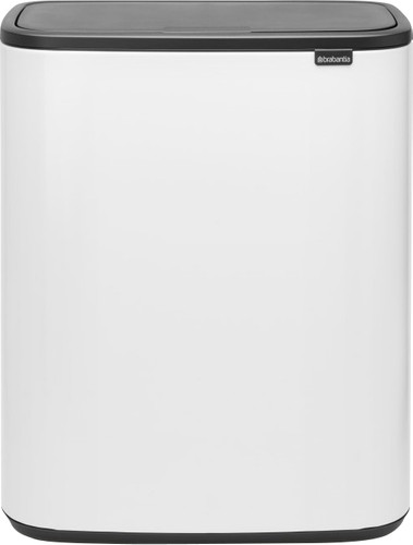 Isoleren proza Oefening Brabantia Bo Touch Bin 60 Liter White - Coolblue - Voor 23.59u, morgen in  huis