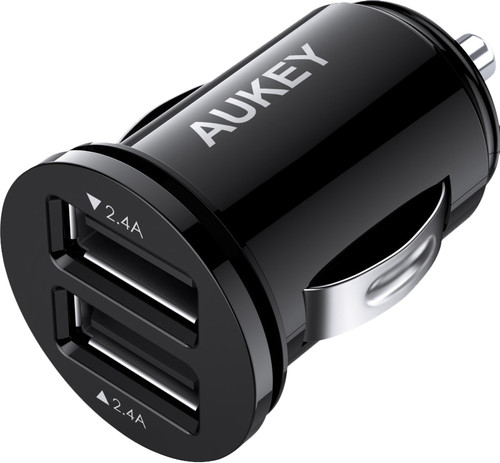 Aukey Cc S1 Car Charger Dual Usb 4 8a Black Coolblue Before 23 59 Delivered Tomorrow