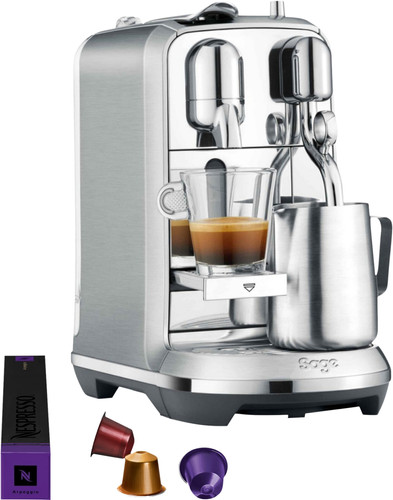 Vleugels Vertrek naar ademen Sage Nespresso Creatista Plus SNE800BSS Stainless Steel - Coolblue - Voor  23.59u, morgen in huis