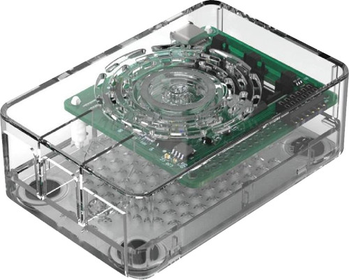 Multicomp Pro Raspberry Pi 4 behuizing - Power knop - Doorzichtig ...