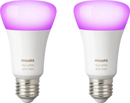 philips hue white and color e27 bluetooth duo pack coolblue before 23 59 delivered tomorrow