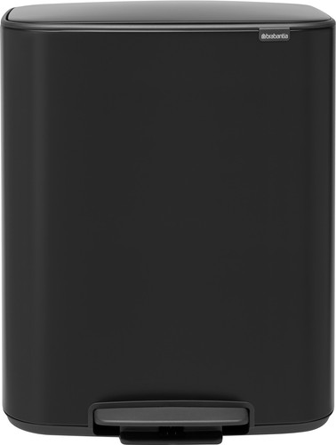 Brabantia Bo Pedal Bin 60L Matte Black Main Image