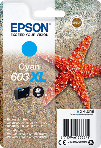 Epson 603XL Cartridge Cyaan Main Image