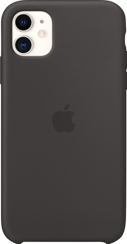 radicaal waarom niet het spoor Apple iPhone 11 Silicone Back Cover Zwart - Coolblue - Voor 23.59u, morgen  in huis