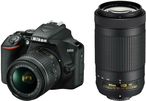 Nikon D3500 Af P Dx 18 55mm F 3 5 5 6g Vr Af P Dx 70 300mm F 4 5 6 3g Ed Vr Coolblue Before 23 59 Delivered Tomorrow