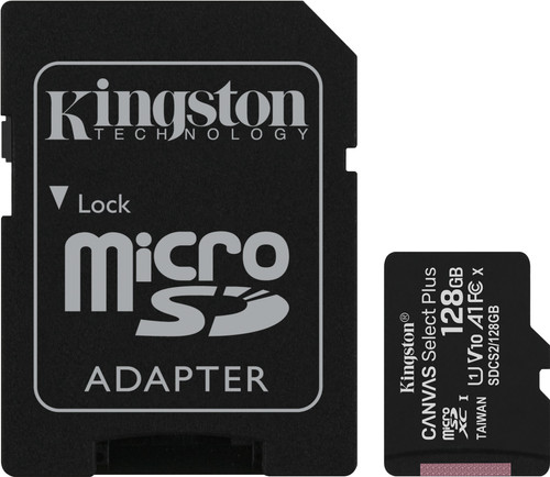 Kingston Microsdxc Canvas Select Plus 128gb 100mb S Sd Adapter Coolblue Before 23 59 Delivered Tomorrow