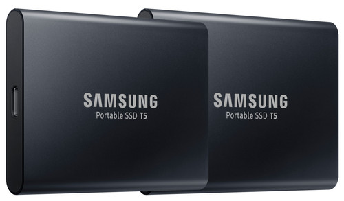Samsung Portable SSD T5 1TB Duo Pack Zwart Main Image