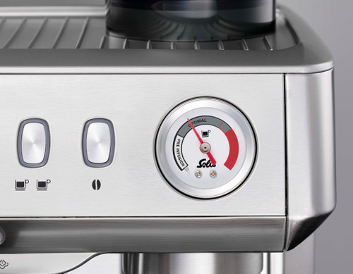 Grind & Infuse Compact 7 Đồng hồ áp xuất của máy pha cafe gia đình Grind & Infuse Compact