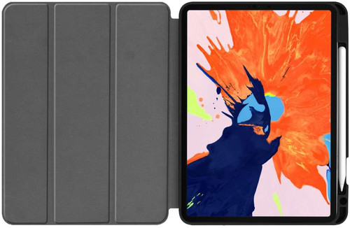 Alarmerend tweeling verlies Just in Case Tri-Fold Apple iPad Pro 12,9" (2022/2021/2020) Book Case  Pencil Houder Zwart - Coolblue - Voor 23.59u, morgen in huis