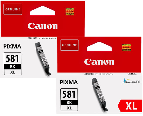 Canon CLI-581XL Cartridges Zwart Duo Pack Main Image