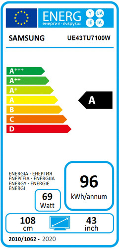 Samsung Crystal UHD 43TU7100 (2020) 