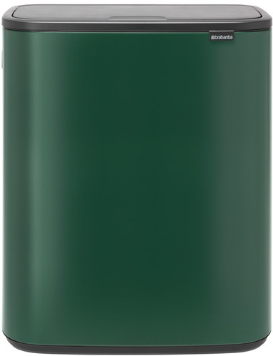 telescoop Grillig Leed Brabantia Bo Touch Bin 2 x 30 Liter Pine Green - Coolblue - Voor 23.59u,  morgen in huis