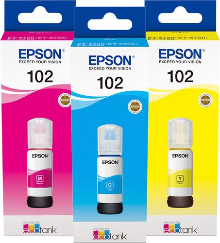 Epson 102 Inktflesjes 3-Color Combo Pack Main Image