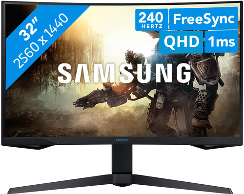 Wizard maak het plat Gehuurd Samsung Odyssey G7 QLED gaming LC32G75TQSPXEN - Monitoren - Coolblue