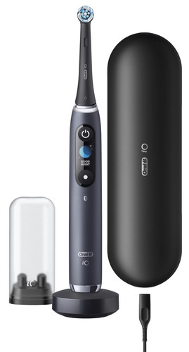 Oral-B iO - 9n - Elektrische Tandenborstel Zwart Powered By - Coolblue - 23.59u, morgen in huis