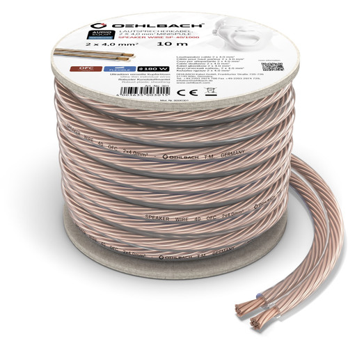 Oehlbach Luidsprekerkabel (2 x 1,5 mm) 10 meter - - Voor 23
