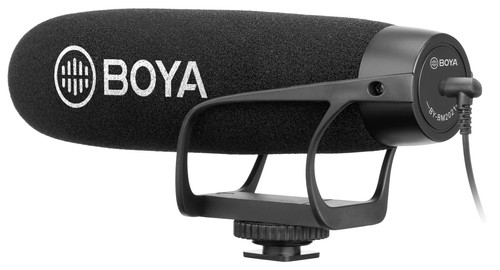 BOYA Shotgun Microfoon 3.5 mm supercardioïde condensator (BY-BM3030