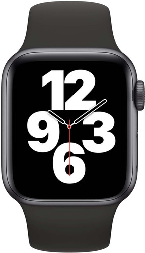 Apple Watch SE 40mm Space Gray Aluminium Zwarte Sportband Main Image