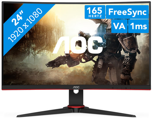AOC C24G2AE/BK - Coolblue - Voor 23.59u, morgen in huis
