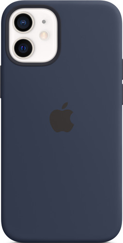 Apple Iphone 12 Mini Silicone Back Cover With Magsafe Deep Navy Coolblue Before 23 59 Delivered Tomorrow