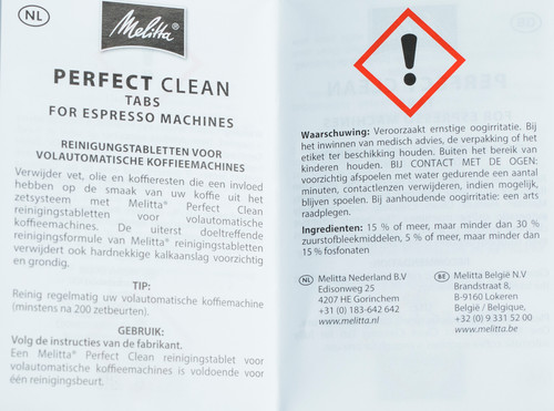 Melitta Cleaning tab Perfect Clean espresso machine 