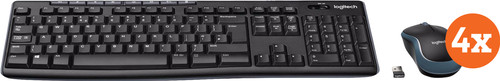 Logitech MK270 Wireless Keyboard and Mouse QWERTY 4-Pack Main Image
