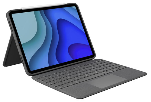 module Tweede leerjaar stel je voor Logitech Folio Touch Apple iPad Pro 11 inch (2022/2021/2020) Toetsenbord  Hoes QWERTY Grijs - Coolblue - Voor 23.59u, morgen in huis