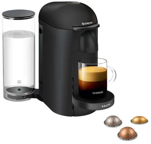 Westers deeltje Symmetrie Krups Nespresso Vertuo Plus Deluxe XN903N Mat Zwart - Coolblue - Voor  23.59u, morgen in huis