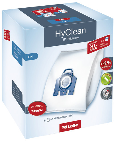 Miele XL Pack Hyclean 3D GN + HEPA Filter (8 units) Main Image