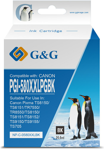 G&G PGI-580XXL Cartridge Zwart - Coolblue - Voor 23.59u, morgen in huis