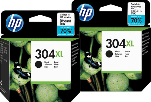 HP 304XL Cartridges Black Duo Pack Main Image